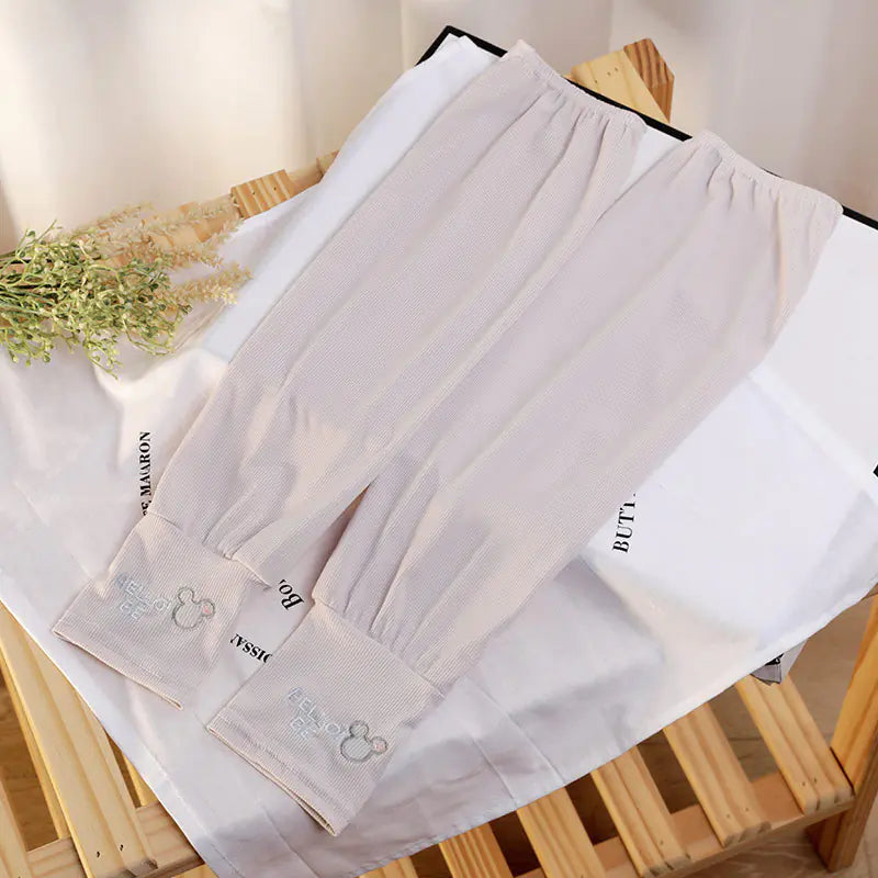 Summer Women's Embroidered UV Protection Arm Sleeves