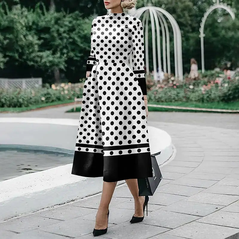 Women's Long Sleeve Slim Fit Fashion Dress