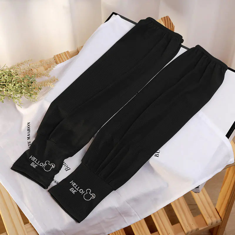 Summer Women's Embroidered UV Protection Arm Sleeves
