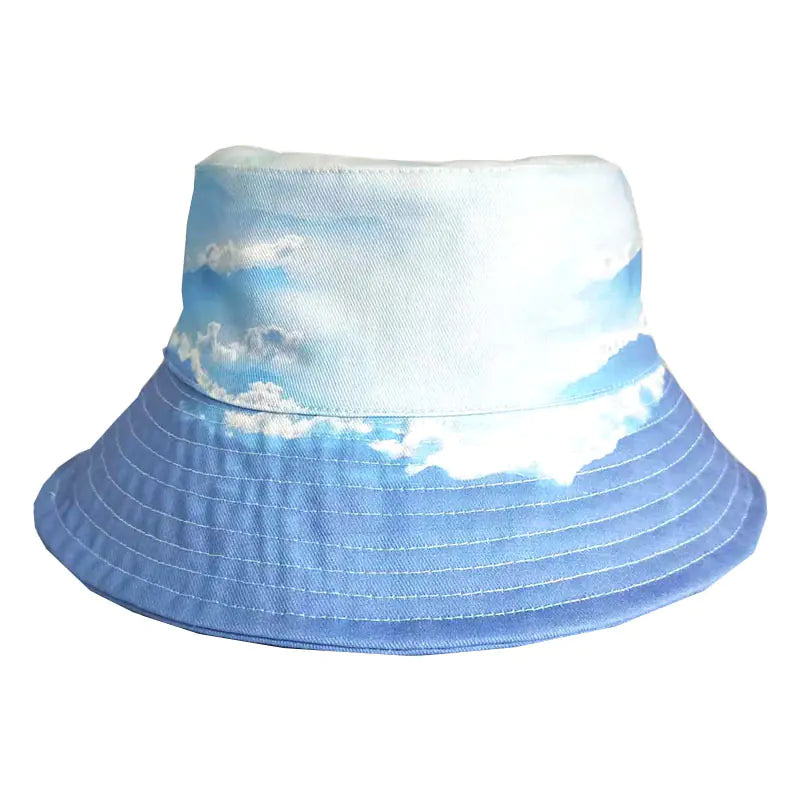 Versatile Printed Summer Sunshade Fisherman Hat