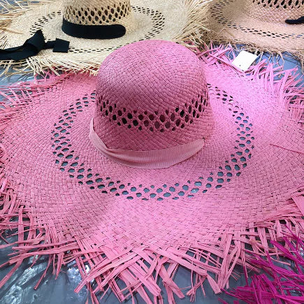 Colorful Tassel Big Brim Raffia Sunshade Hat