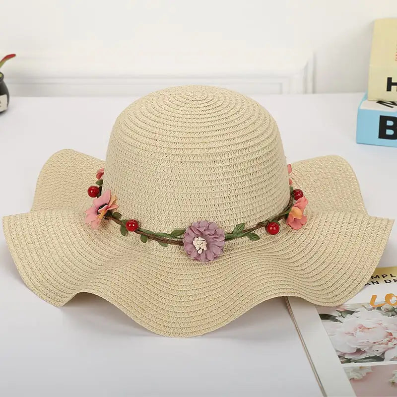Women's Fashionable Big Brim Wave Sunshade Hat