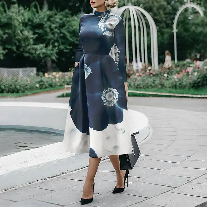 Women's Long Sleeve Slim Fit Fashion Dress