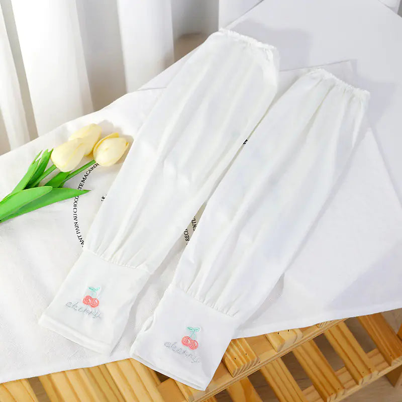 Summer Women's Embroidered UV Protection Arm Sleeves