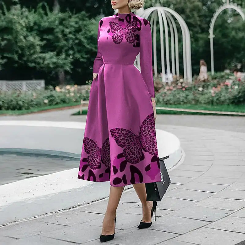 Women's Long Sleeve Slim Fit Fashion Dress