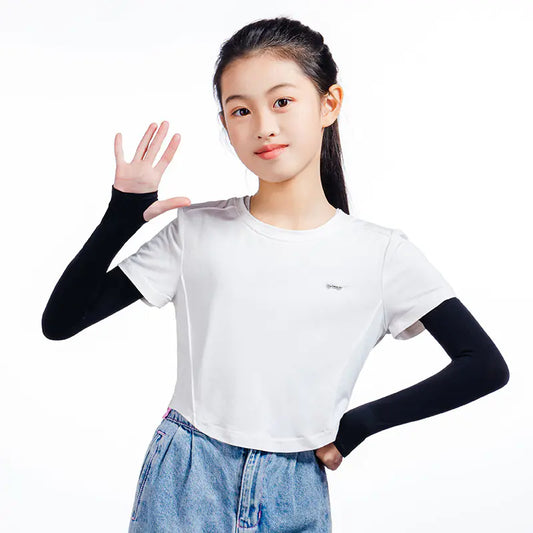 New Summer Kids UV Protection Arm Sleeves for Boys & Girls