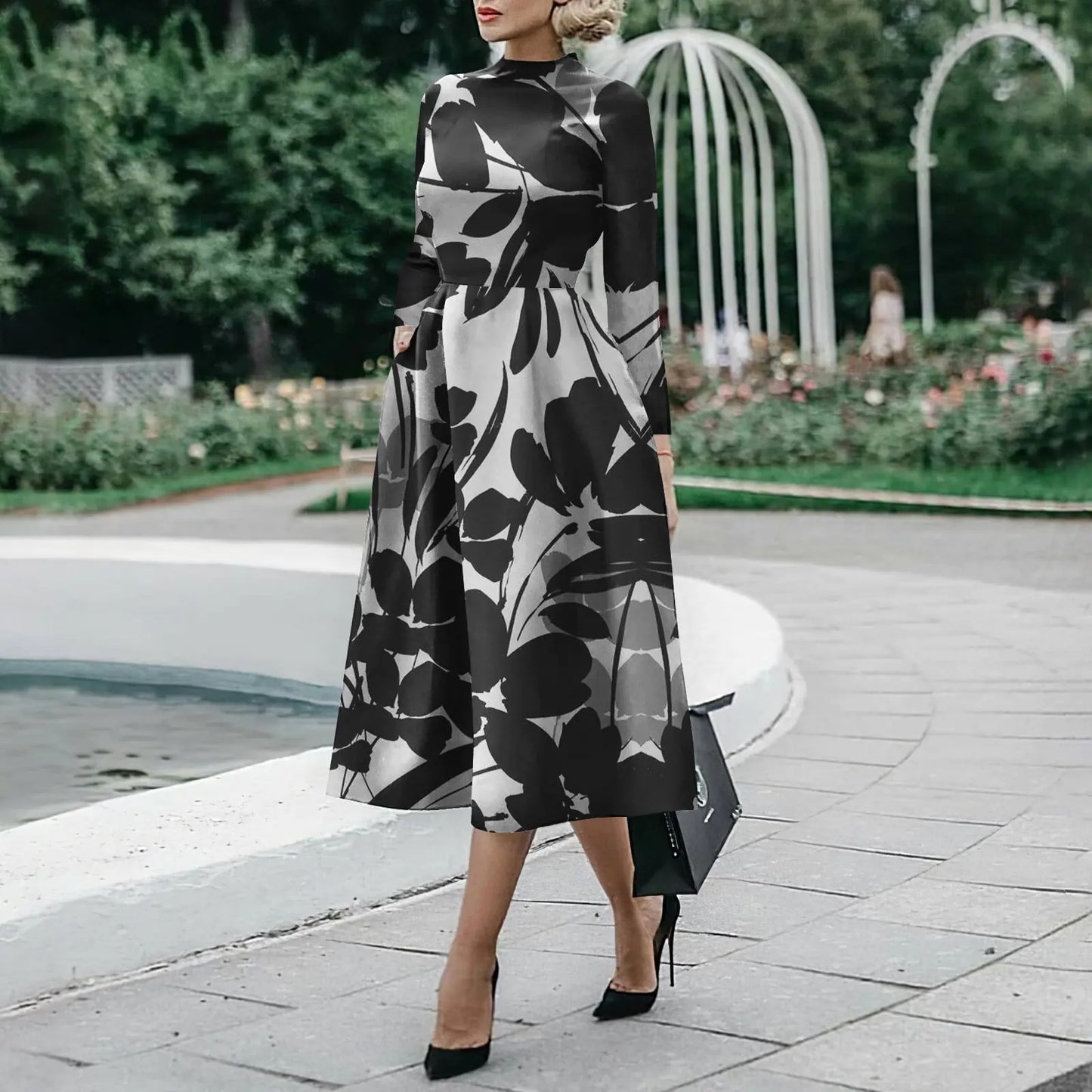 Women's Long Sleeve Slim Fit Fashion Dress