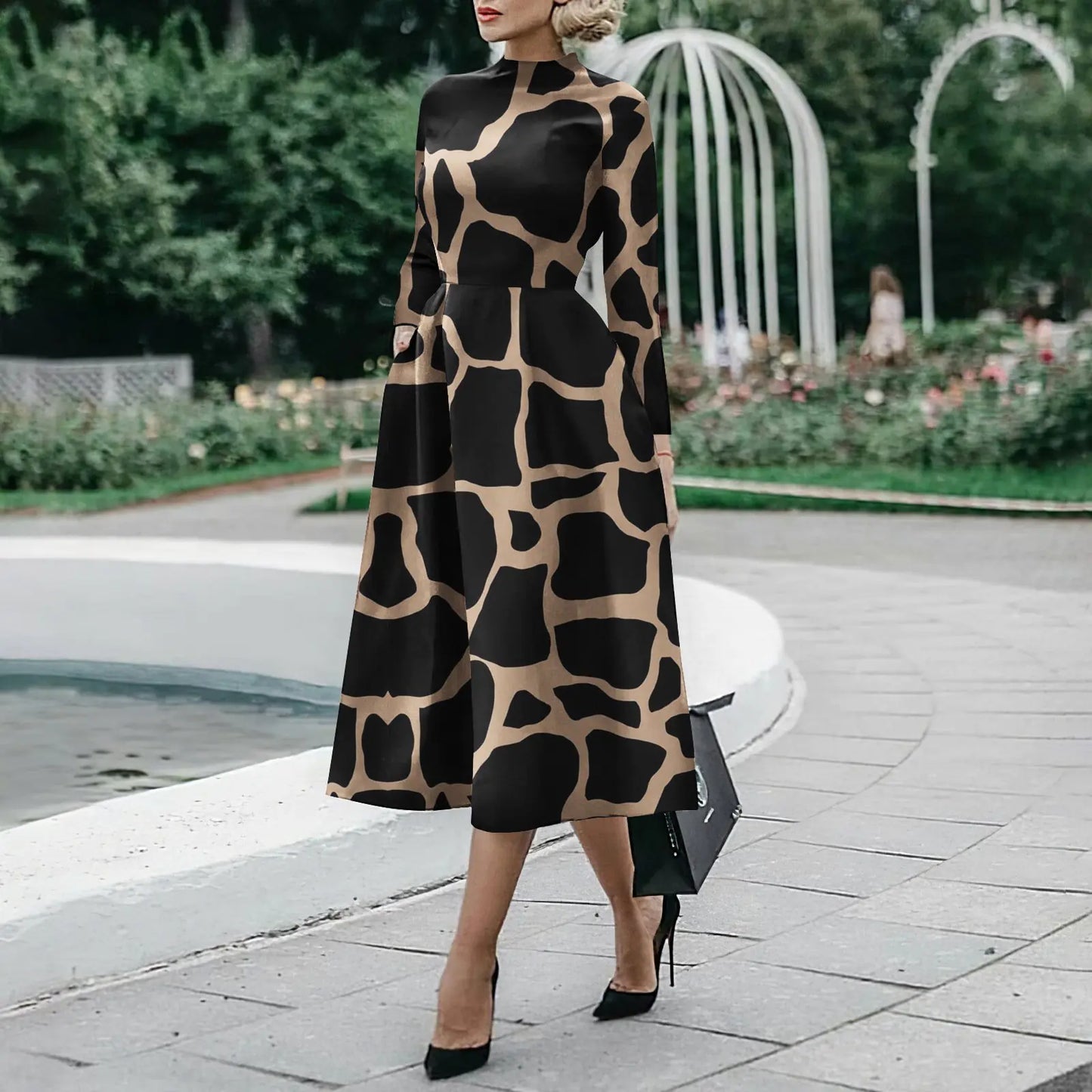 Women's Long Sleeve Slim Fit Fashion Dress