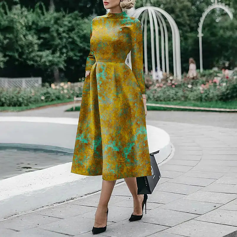 Women's Long Sleeve Slim Fit Fashion Dress